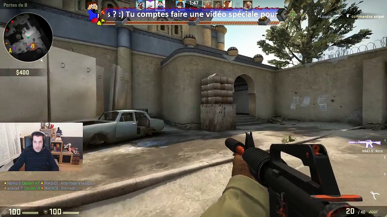 Counter Strike avec aze, nems, loupio
