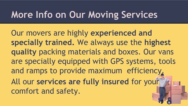 Removals Fulham - Services and Benefits