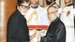 Amitabh Bachchan Awarded Padma Vibhushan By Pranab Mukherjee