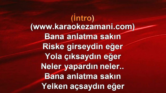Candan Erçetin - Anlatma Sakın - 2002 TÜRKÇE KARAOKE
