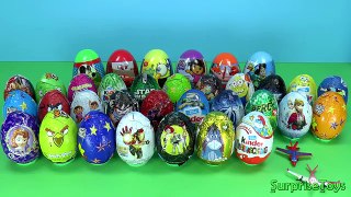 36 Surprise eggs Disney Cars Sofia Dora the Explorer Toy Story Kinder Surprise