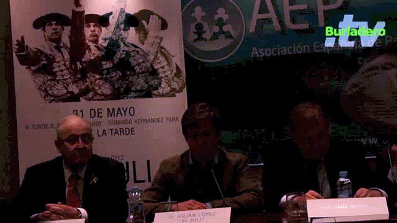 Presentación de la corrida de El Juli en solitario