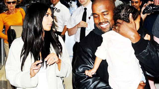 (VIDEO) Kim Kardashian, Kanye West, North West MOBBED At LAX