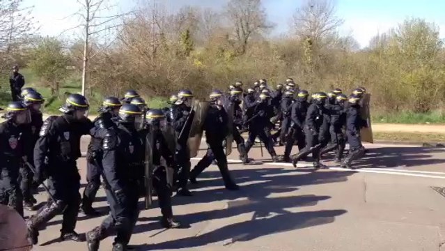 Expulsion de squatteurs rue René Coty à Dijon
