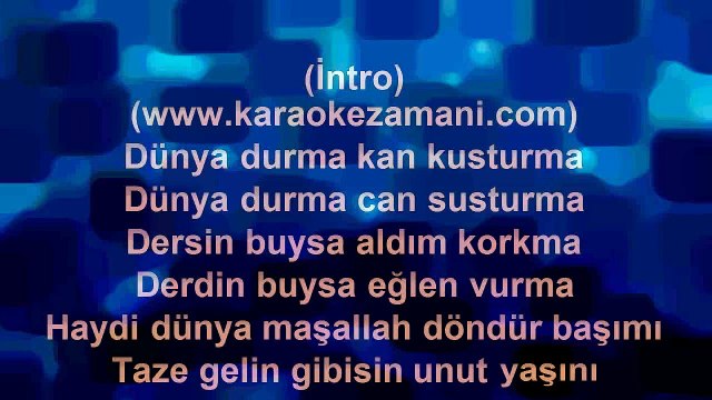 Candan Erçetin - Dünya durma - 2000 TÜRKÇE KARAOKE
