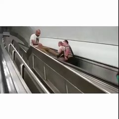 Man Falling on the Stares