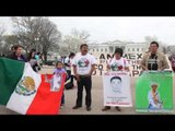 Las familias de los estudiantes mexicanos desaparecidos exigen justicia ante la Casa Blanca