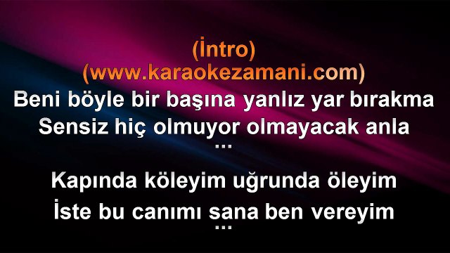 Cankan - Canımı Veririm - 2007 TÜRKÇE KARAOKE