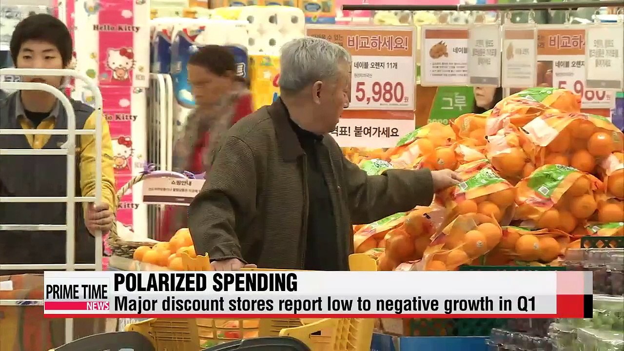 Low to no growth at major discount stores; luxury items still selling