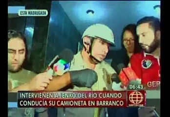 Jenko del Río permanece en fiscalía tras detención en Barranco