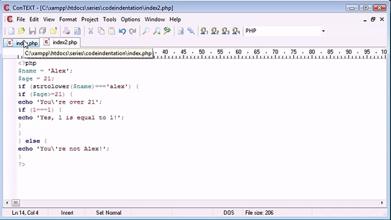 8 - Indentation_‏