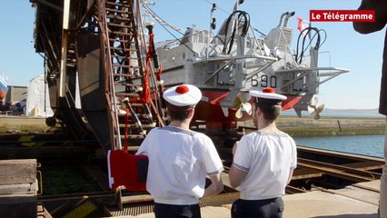 Download Video: Douarnenez. Le chantier Glehen lance son premier navire fabriqué pour la Marine