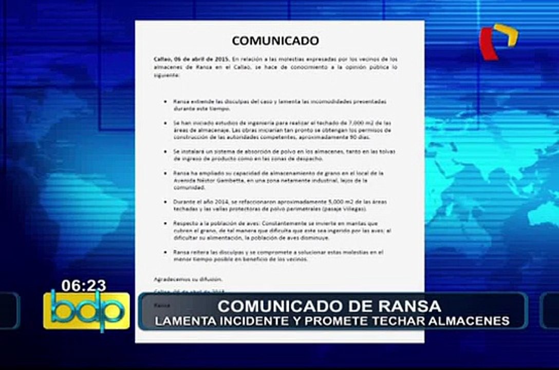 Callao: vecinos denuncian contaminación ambiental por culpa de empresa (3/3)