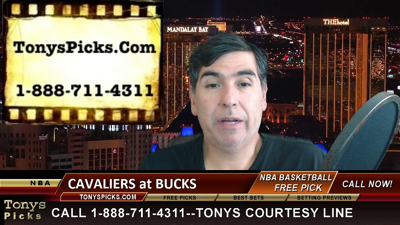 Milwaukee Bucks vs. Cleveland Cavaliers Free Pick Prediction NBA Pro Basketball Odds Preview 4-8-2015