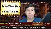 Brooklyn Nets vs. Atlanta Hawks Free Pick Prediction NBA Pro Basketball Odds Preview 4-8-2015