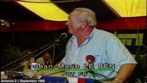 Jean-Marie Le Pen, condamné pour injure publique pour son expression : 