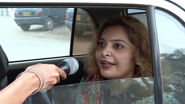 A Woman Sharing her on View on NA-246 Elections