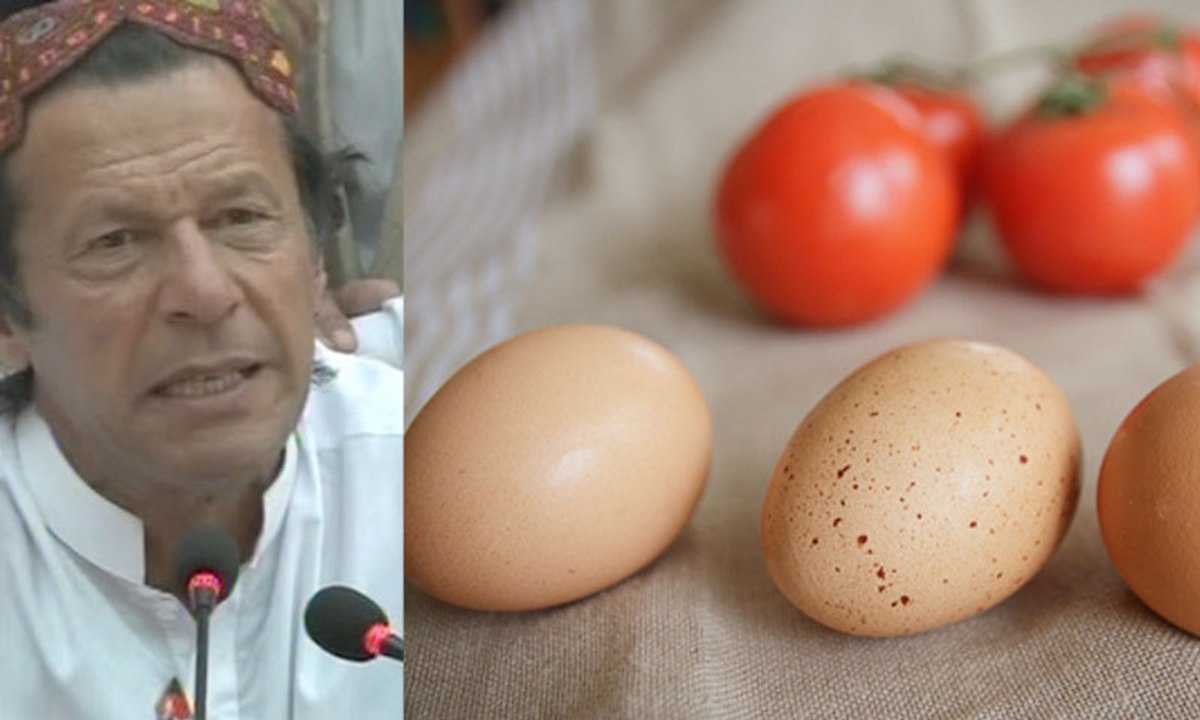 Imran Khan arrival: Eggs and Tomatoes shortage in Karachi