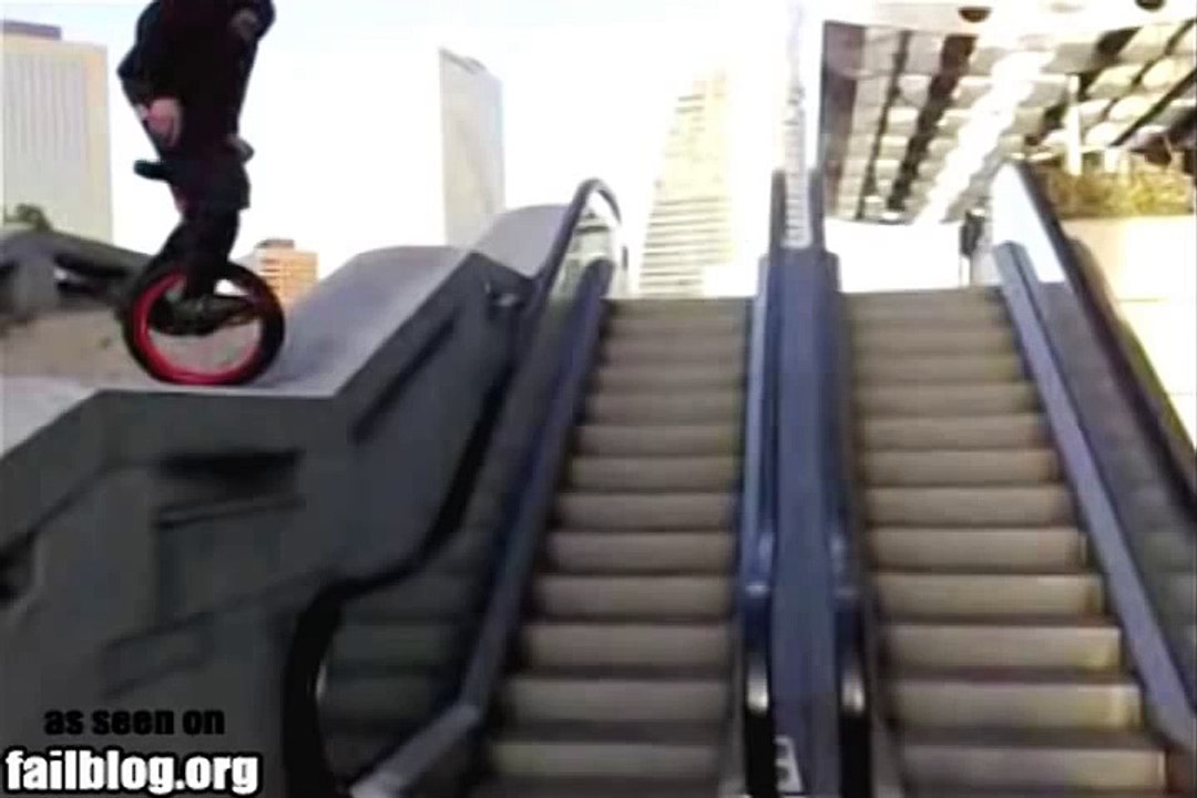 Unicycle Jump Fail