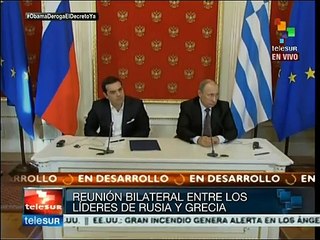 Putin: Rusia está abierta a un trabajo conjunto con Grecia