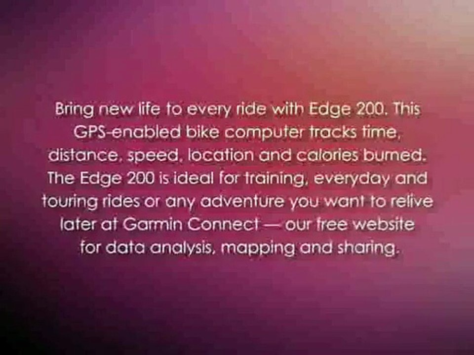 Garmin Edge 200 GPS-Enabled Bike Computer