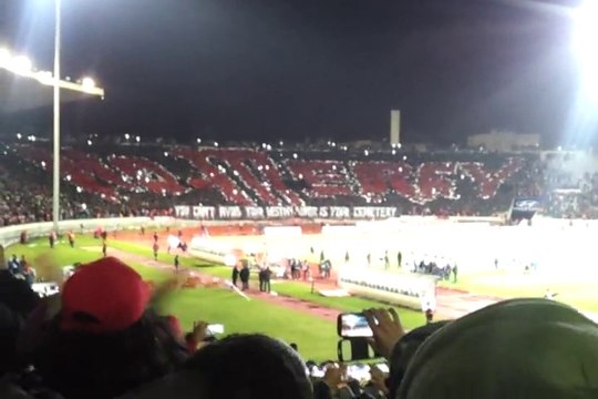 WAC vs dhj الوداد البيضاوي. الدفاع الجديدي double tifo
