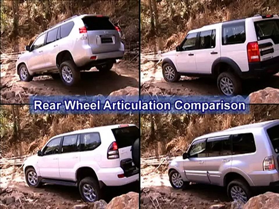 Toyota Land Cruiser 150 vs Land Rover Discovery 3 vs Mitsubishi Pajero - Stability