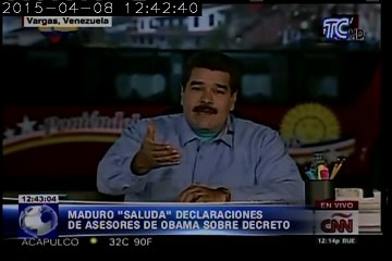 Nicolás Maduro "saluda" declaraciones de asesores de Obama