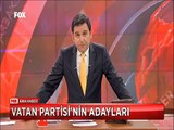 Vatan Partisi'nin adayları Doğu Perinçek İstanbul 1. Bölgeden aday oluyor