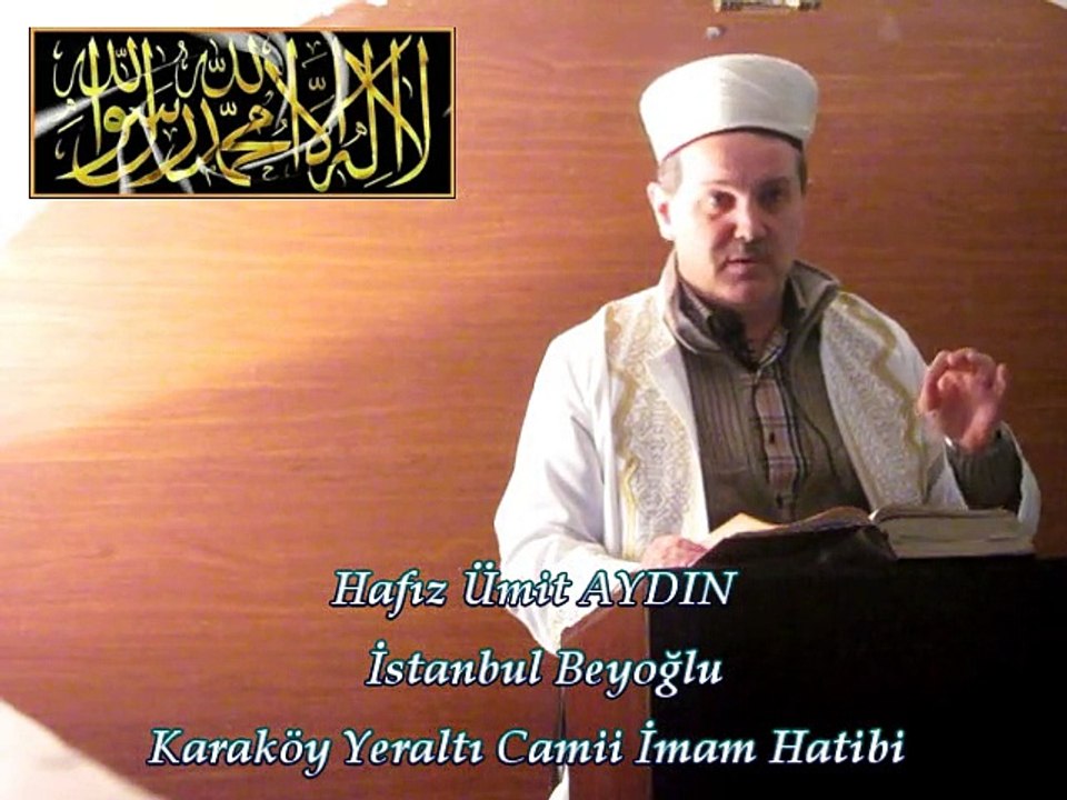 Hafız Ümit AYDIN / Yeraltı Camii İmam Hatibi & Cuma Vaazı