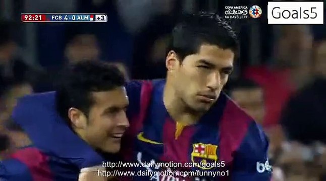 Luis Suarez 2 nd Barcelona 4 - 0 Almeria La Liga 8-4-2015