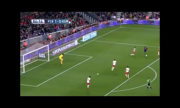 08.04.2015 - Luis Sùarez goal 4:0 - FC Barcelona vs UD Almería