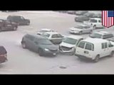 Hombre de 92 años choca 9 autos mientras intenta infructuosamente estacionar su vehículo