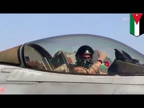 Jordania divulga video de los bombardeos en venganza contra ISIS en Siria e Irak