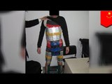 Hombre intenta ingresar a China con 94 iPhones de contrabando pegados a su cuerpo
