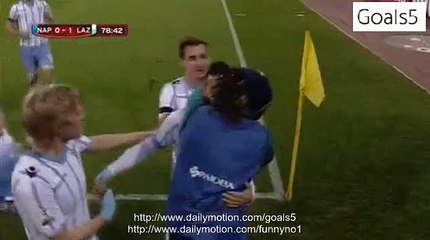 Senad Lulic Goal Napoli 0 - 1 Lazio Coppa Italia 8-4-2015