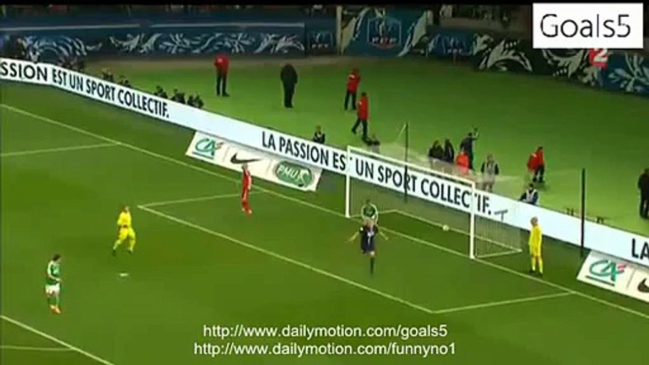 Zlatan Ibrahimovic 2 nd  Goal PSG 3 - 1 St Etie...
