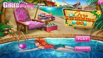 《〒》♣ Caring Games - Anna Swimming Pool - Princess Anna Frozen Swimming pool game