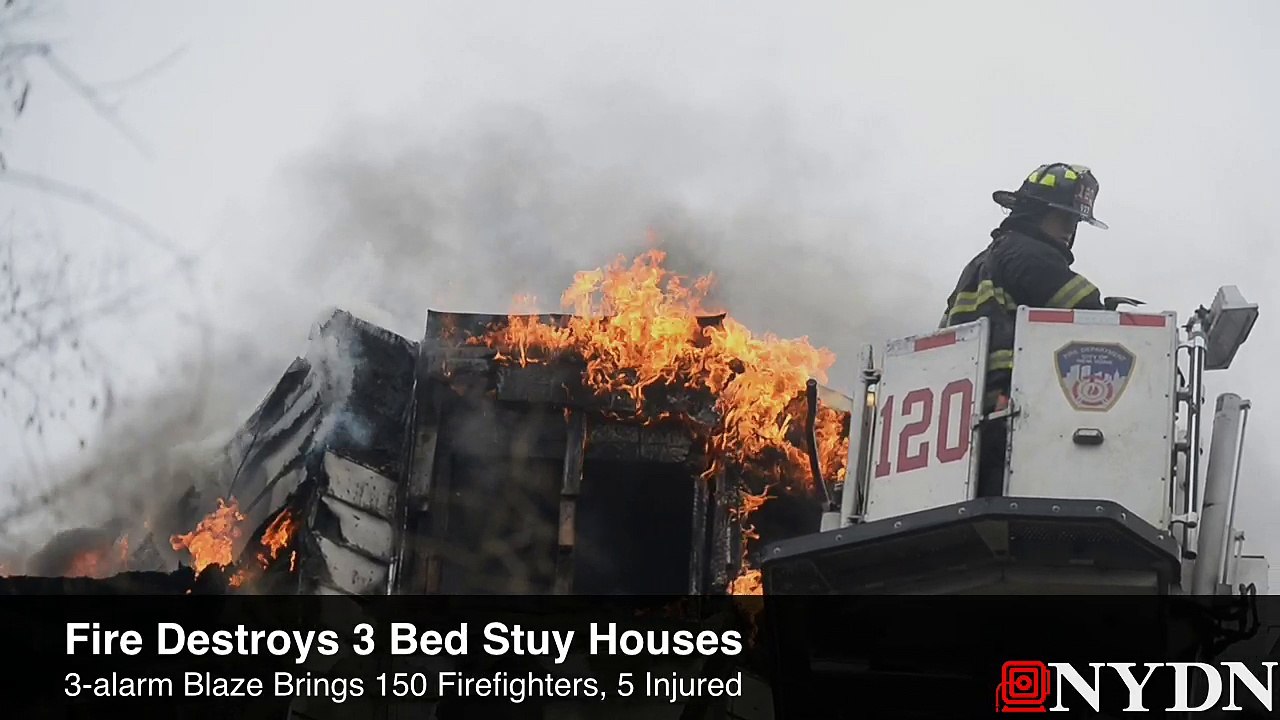 3-alarm Fire Destroys Three Brooklyn Buildings