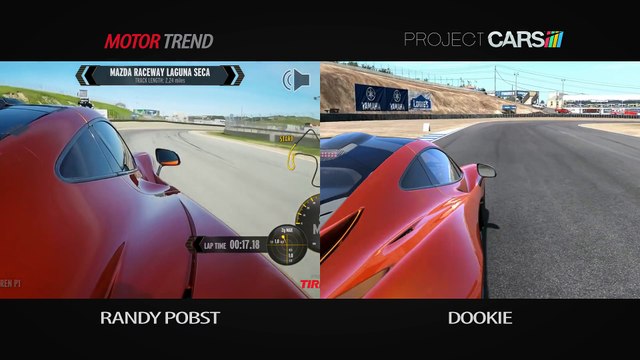 Project CARS vs Real Life - McLaren P1 @ Laguna Seca