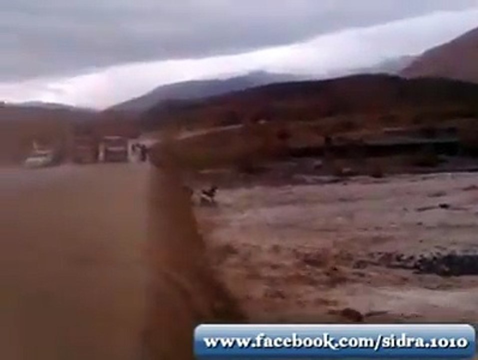 Passenger Bus Drowning into Flood Water