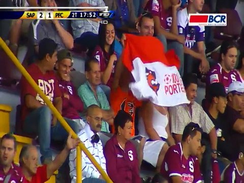 Gol: Saprissa 2 - Puntarenas F.C. 1
