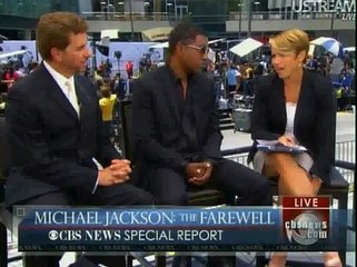 Michael Jackson Memorial:  After the Ceremony With Katie Couric