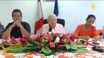 Conférence de presse de Gaston Flosse - 08 04 2015