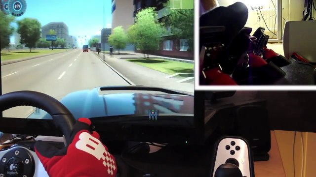 City Car Driving simulator - Offroad Cruise with Logitech G27, pickup truck Saleen Supercab. 1080p