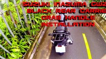 Suzuki gw250 gsr250 Inazuma Black Rear Carrier Grab Handle Installation Instructions Guide