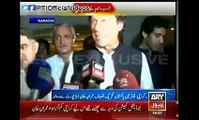 PTI Chairman Imran Khan Reached at Karachi Airport (April 8)