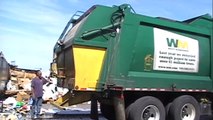 Adventures With Shane: Heil DuraPack Half/Pack Front Loader Dumping at Clayton Ward Recycling Co.