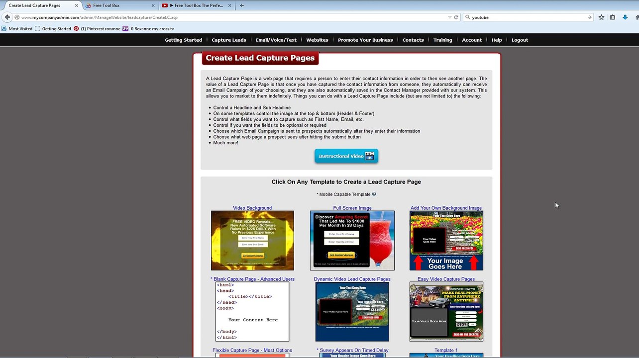 Power Lead System Tutorial 2015 : How To Create  A Lead Capture Page With Video Inserted:
