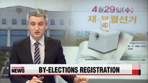 Candidate registration for April 29th by-elections opens Thursday